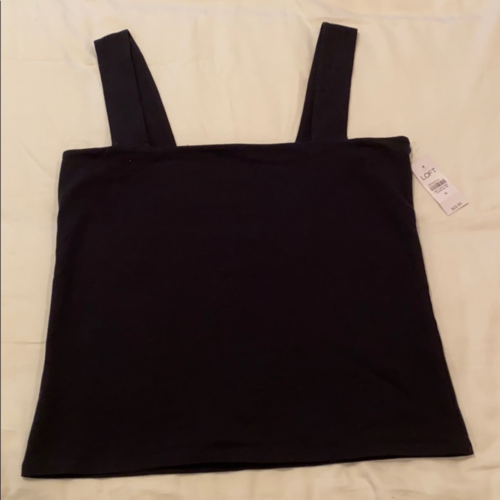 LOFT Black Tank Top NWT